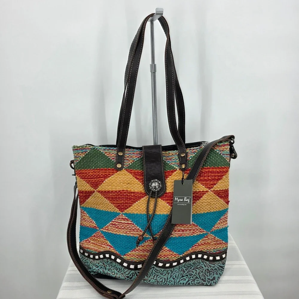 Myra Bag vibrant geometric